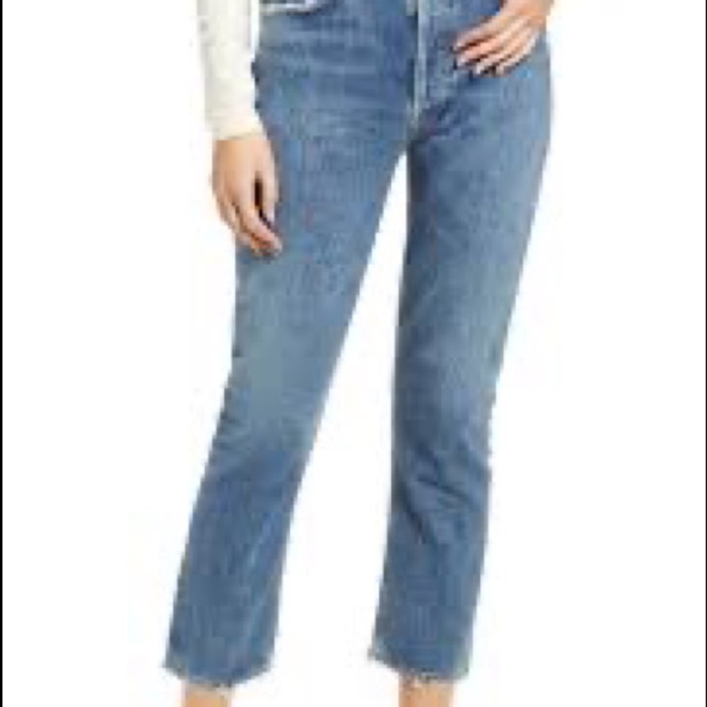 AGOLDE Riley High-Rise Crop